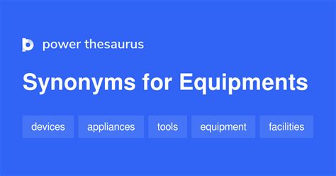 equipments synonyms|EQUIPMENT Synonyms: 36 Similar Words .